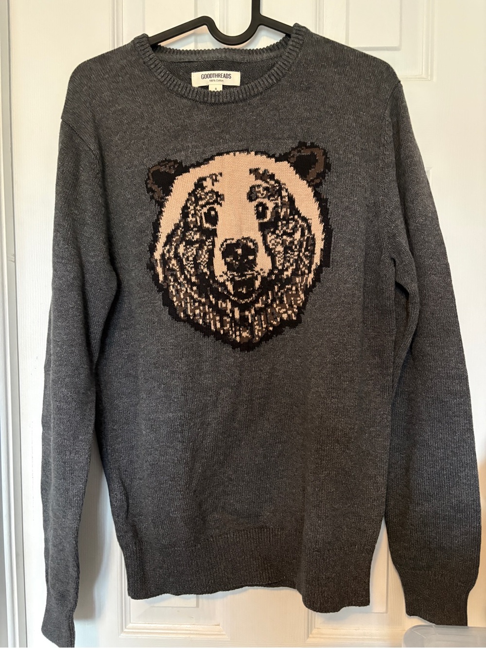 Goodthreads Bear Crewneck Sweater 100% Cotton